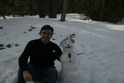 Mark and the Bryce Snowman