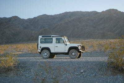 Defender near Stovepipe Wells 