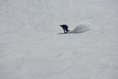 Mark snowboarding
