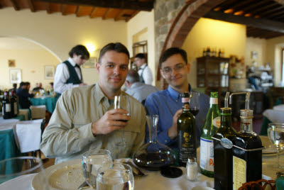 K.C. and Mark at Osteria il Tinello