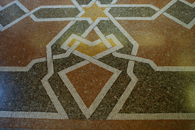 Mosaic Floor in what is now the Gift Shop