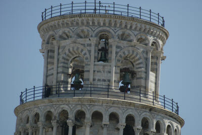 Top of the Leaning Tower of Pisa