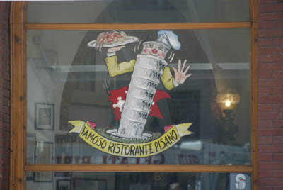 Pisa Restaurant Window