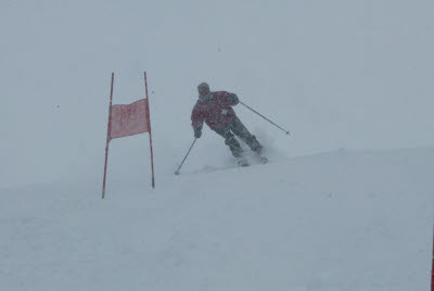 Albert Skiing in Bormio