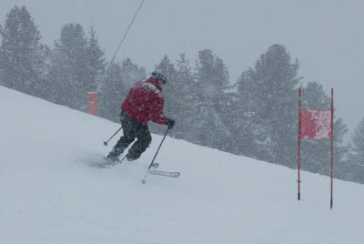 Albert Skiing in Bormio