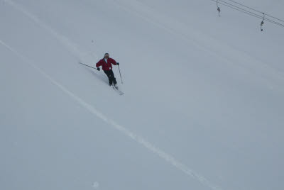 Albert Skiing at Oga