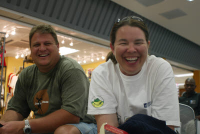 Lisa and Bill in Windhoek Airport 