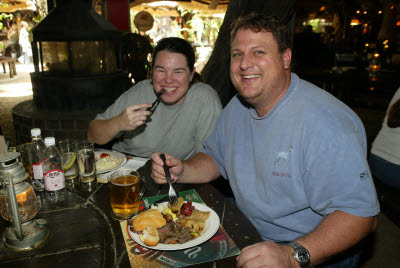 Lisa and Bill find Meat is THE Staple of the Namibian Diet.