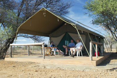 Accommodations at the Okapuka Ranch Dune Camp