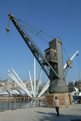 Heritage Crane of Genoa Harbor