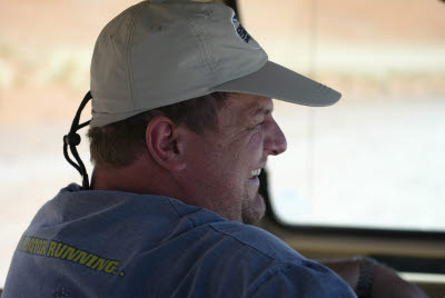 Bill Enjoying Himself on a tour of Namib-Nauklauft Park
