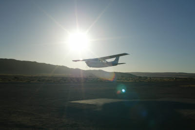 Flyby at Sossuvlei Lodge landing strip