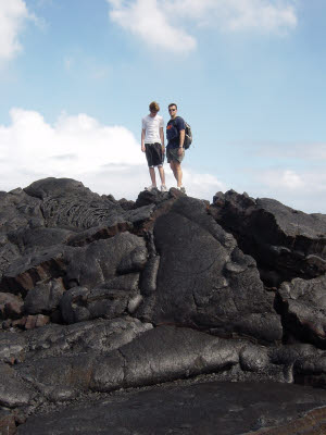 Alex and K.C. on the Lava
