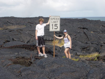 Alex and Lisa ponder the speed limit