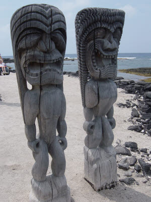 Tiki Gods in Hawaii