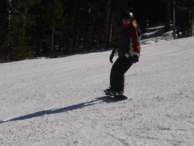 Lisa Snowboarding