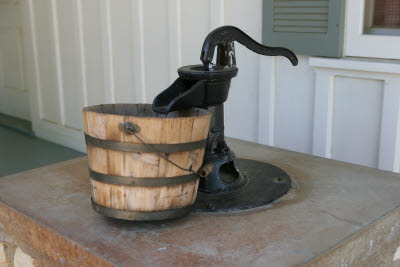 The water pump at the LBJ home