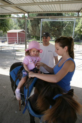 Maya on a pony ride
