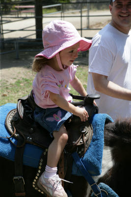 Maya on a pony ride