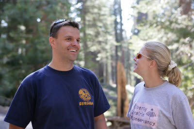 K.C. and Lisa on the Mariposa Grove hike