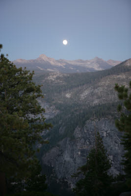 Moon at Glacier Point, Yosemite NP