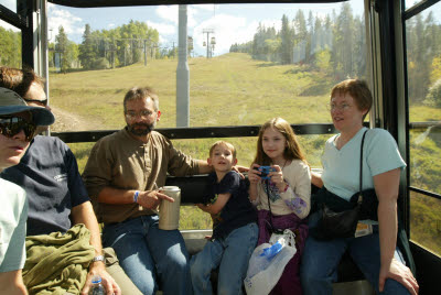 On the Tram at Vail (Dawn's Wedding)