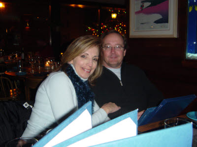 Dawn and Stephen at Dinner in Vail