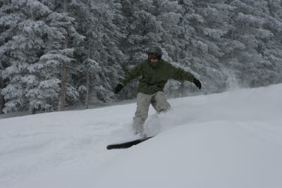 Eric Snowboarding