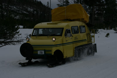 Snow Coach, Yellowstone NP
