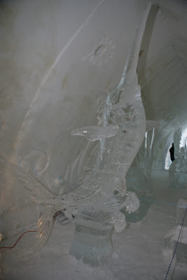Ice Sculptures in the Ice Hotel