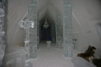 Main Foyer at the Ice Hotel