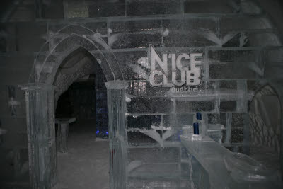 Nice Club at the Ice Hotel