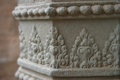 Details of Prasat Kravan Temple, Angkor, Cambodia