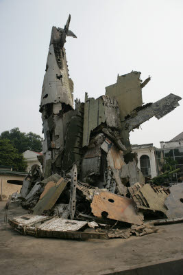 American War Machine Wreckage at the War Museum