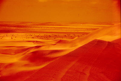 Namibia looks like the surface of Mars with the help of a filter