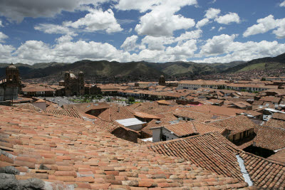 Rooftops of Cuzco, Peru