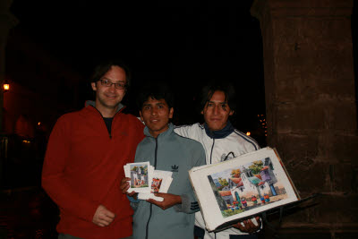 Artists in Cuzco, Peru