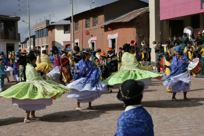 Christmas Day festival in Pucara, Peru