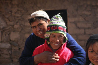 Homestay Family, Amantani Island, Lake Titicaca, Peru