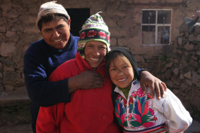 Homestay Family, Amantani Island, Lake Titicaca, Peru