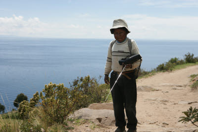 'Musica' Boy, Tequile Island, Lake Titicaca, Peru