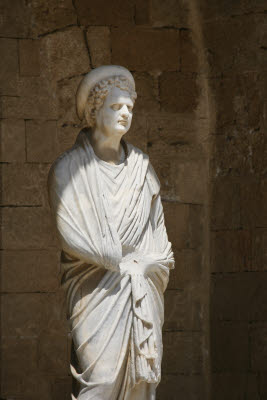 Statue at the Rhodes Palace of Knights