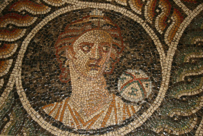 Muse Mosaic at the Rhodes Palace of Knights