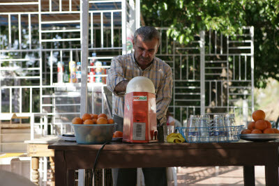 Orange Juice Vendor in Fethiye, Turkey