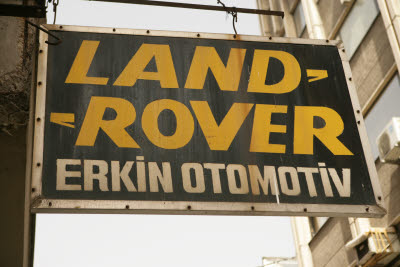 Land Rover Parts Shop in Istanbul, Turkey