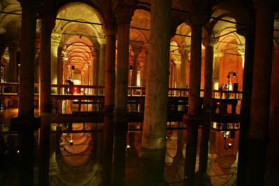 Basilica Cistern under Istanbul