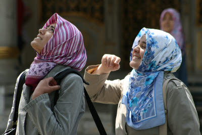 Headscarves, Topkapi Palace, Istanbul, Turkey