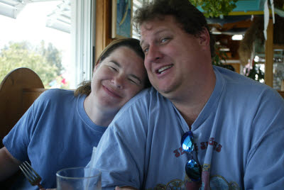 Lisa and Bill at Seafood Restaurant