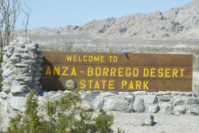 Anteater on the Anza Borrego Desert State Park Sign